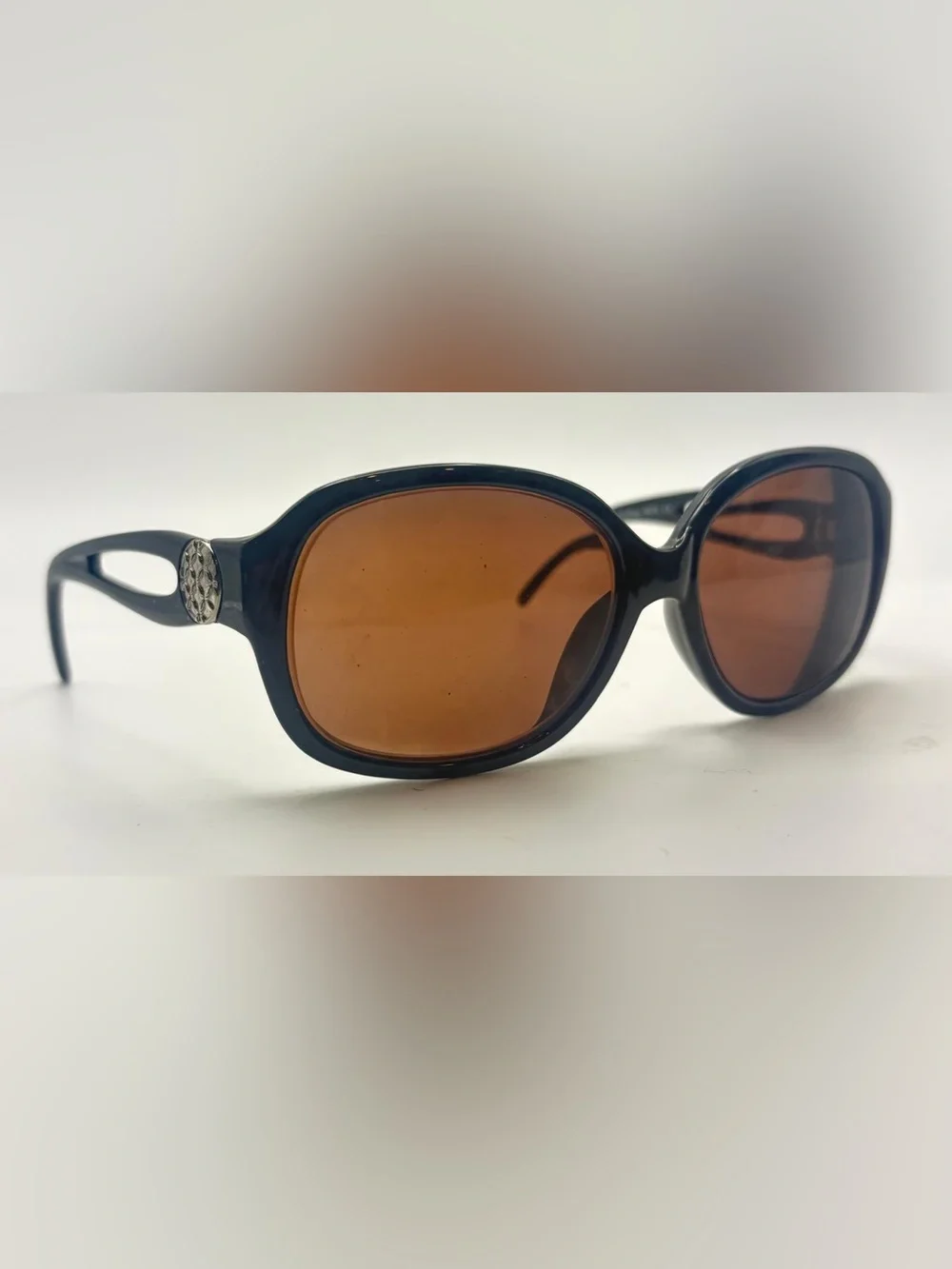 Joan Collins 9975 Black Oval Sunglasses Frames Only